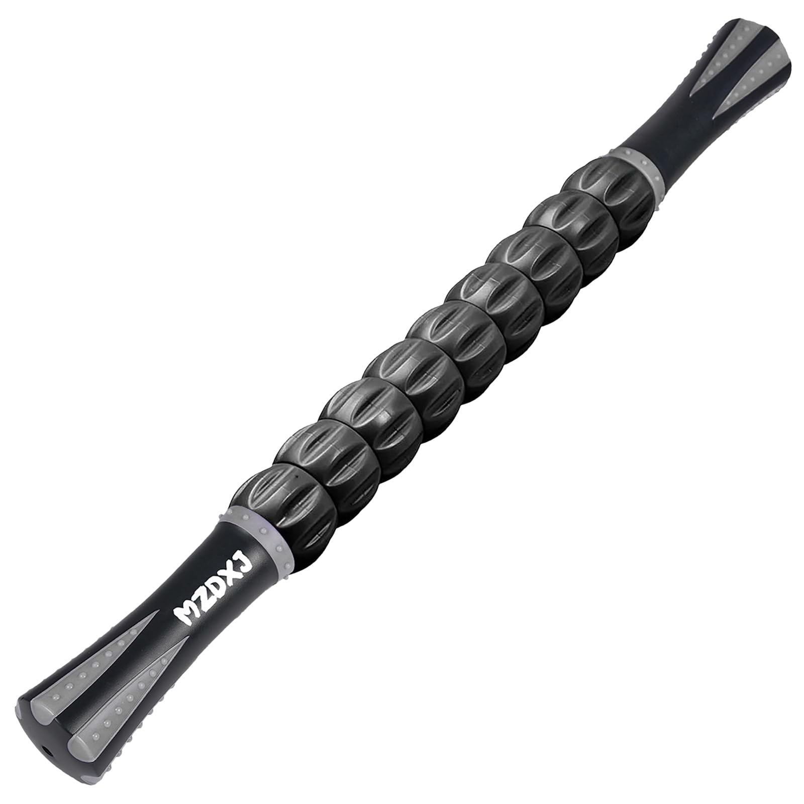 Buy now Muscle Roller Massage Roller Stick- Deep Tissue Fascia Blaster for Myofascial Pain Relief, Lymphatic Drainage & Body Sculpting, Handheld Physical Therapy & Recovery Tool (Black White-24 inch) at indiglob india