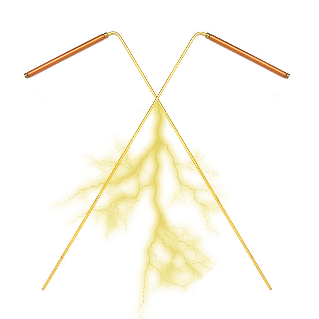 Buy now Solid Copper and Brass Dowsing Rods with Smooth Movement for Tracing Spiritual Energy Chi, Ghost Hunting, Water Divining, Finding Gold, Locating Lost Items or Answering Questions! at indiglob india