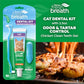 Buy now TropiClean Fresh Breath Cat Toothbrush and Toothpaste Kit, Cat Teeth Cleaning & Breath Freshener Solution, Complete Dental Care at indiglob india
