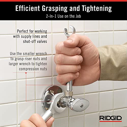 Buy now RIDGID 27023 Model 2002 One Stop 2-in-1 Wrench for Angle Stops, Straight Stops, and Compression Couplings at indiglob india