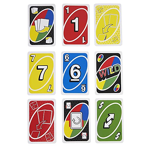 Buy now UNO Triple Play Card Game with Card-Holder Unit with Lights & Sounds & 112 Cards, Kid, Teen & Adult Game Night Gift Ages 7 Years & Older, HCC21 at indiglob india