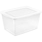 Buy now Sterilite 24-Pack 6 Quart Storage Box, Stackable Clear Plastic Bins with Snap-On Lids - Heavy-Duty Organizing Containers for Closet, Bathroom, and Office 58 Quart 24 Pack at indiglob india
