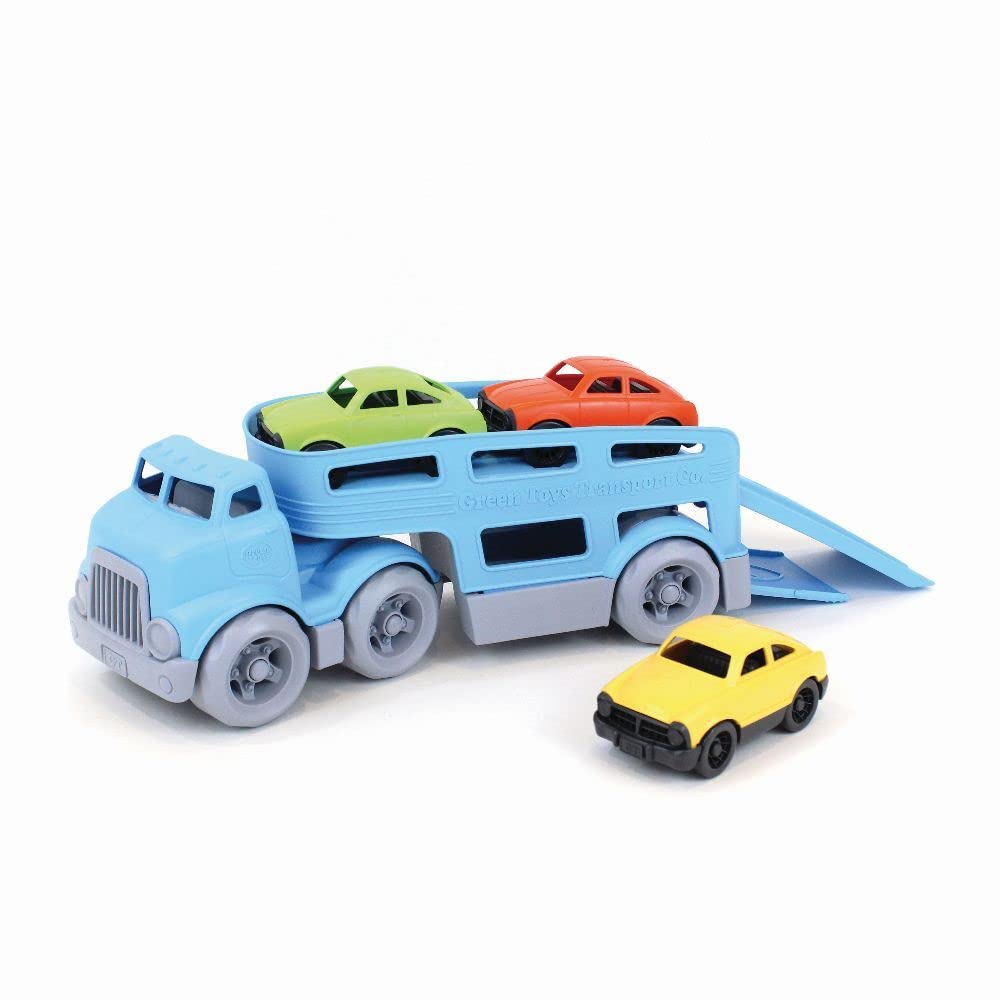 Buy now Green Toys Car Carrier, Blue - Pretend Play, Motor Skills, Kids Toy Vehicle. No BPA, phthalates, PVC. Dishwasher Safe, Recycled Plastic, Made in USA. at indiglob india