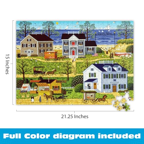 Buy now Buffalo Games - Charles Wysocki Gulls Nest 500 Piece Jigsaw for Adults at indiglob india