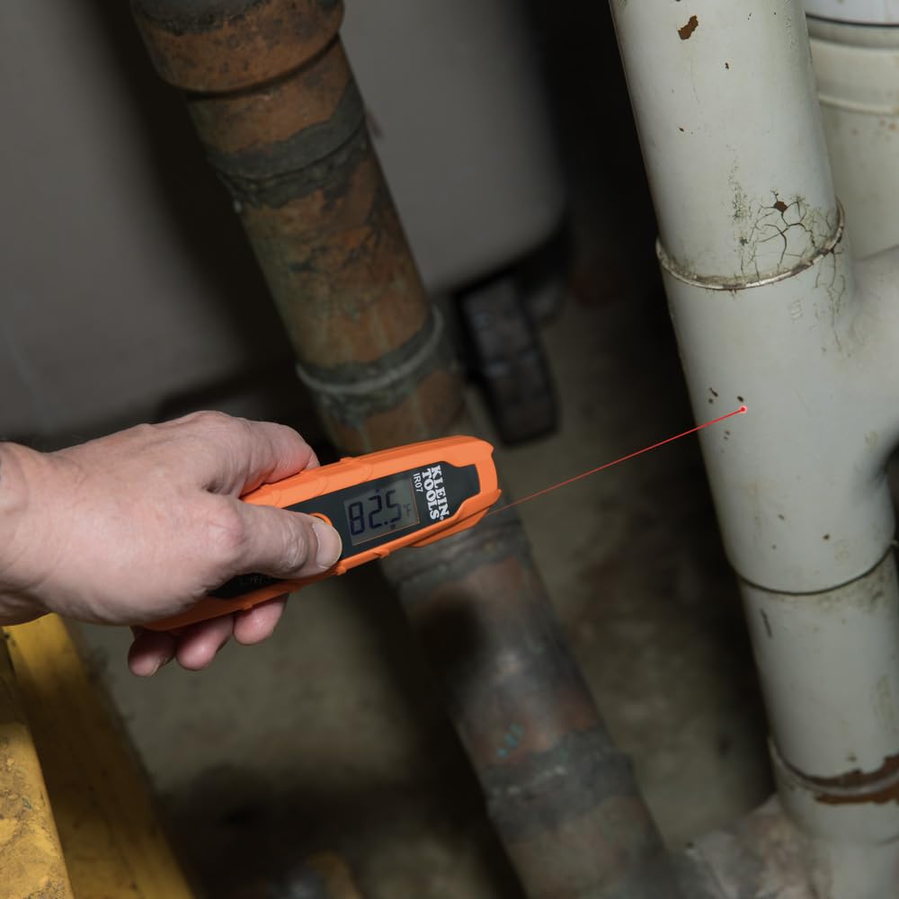 Buy now Klein Tools IR07 Dual Infrared (IR) and Probe Pocket Size LCD Digital Thermometer at indiglob india