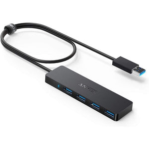 Anker USB Hub 4 Ports, Multiple USB 3.0 Hub, USB Splitter for Laptop, Extender for A Port Laptop, PC, Desktop and More [Charging Not Supported](2ft USB-A)
