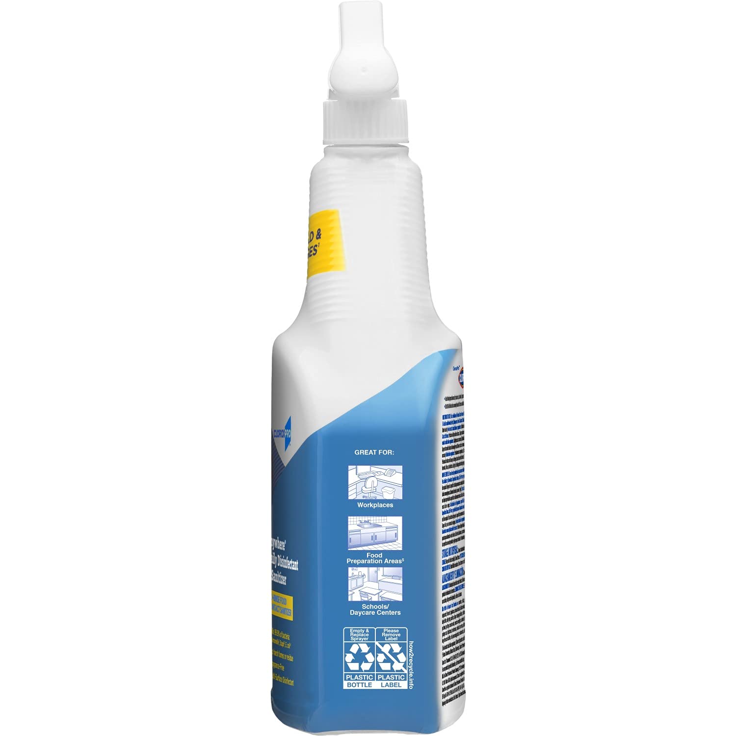 Buy now CloroxPro Anywhere Daily Disinfectant and Sanitizer, No-Rinse Food Contact Sanitizer, 32 Fluid Ounces, Pack of 12 at indiglob india
