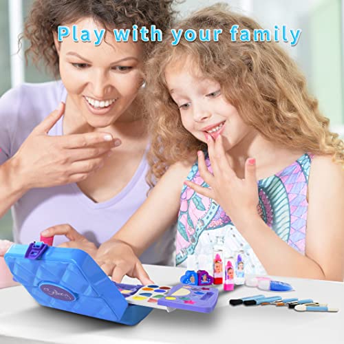Buy now Kids Makeup Kit for Girl Kids Toys Makeup for Kids 50PCS Play Makeup Set Washable Cosmetic Non-Toxic Toddlers Pretend Frozen Makeup Birthday Gifts for Age 3 4 5 6 7 8 9 10 11 12 Years Old at indiglob india
