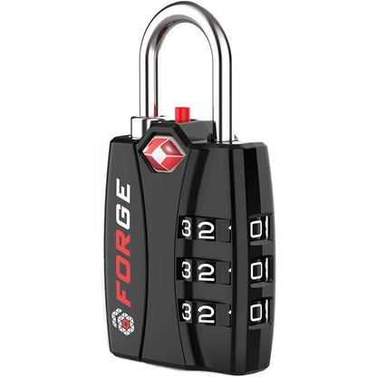 Forge TSA Approved Luggage Locks - Black 2 PK