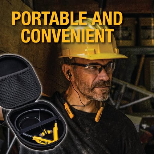 Buy now DEWALT Heavy Duty Protective Headphone Case for Pro Max Neckband, Compact Lightweight w/EVA Earphone Hard Shell Case, Headset Travel Carry Shockproof, Water-Resistant, Soft Interior & Accessory Pocket at indiglob india