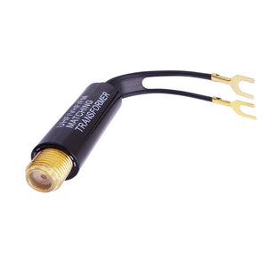 Buy now Fancasee 2-Pack Gold Plated 75 Ohm to 300 Ohm UHF/VHF/FM Matching Transformer Converter Adapter with F Type Female Plug Jack Coax Coaxial Connector for TV Satellite Aerial FM AM Antenna at indiglob india