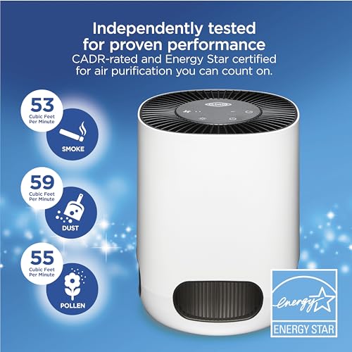 Buy now Clorox Air Purifiers for Bedroom Home, True HEPA Filter, Small Rooms Up to 200 Sq Ft, Removes 99.9% of Mold, Viruses, Wildfire Smoke, Allergens, Pet Allergies, Dust, AUTO Mode, Whisper Quiet at indiglob india