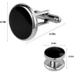 Tuxedo Studs and Cufflinks Set, Mens Cufflinks and Cuff Studs Set Cuff Links Stainless Steel Tux Buttons with Box for Tuxedo Shirts Wedding Business Gift
