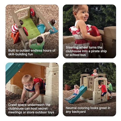 Buy now Step2 Woodland Climber II Kids Playset, Ages 2 ƒ??6 Years Old, Toddler Slide and Climbing Wall, Outdoor Playground for Backyard, Sturdy Plastic Frame, Easy Set Up at indiglob india