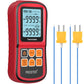 Buy now Proster Digital Thermocouple Temperature Thermometer Dual Channel - with Two K-Type Thermocouple Probe, Backlight LCD Thermometer for K J T E R S N Type at indiglob india