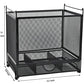 Buy now Metal Desk Hanging File Folder Box Storage Holder Bin Organizer with Drawer for Letter/A4 for Home Office, Black at indiglob india