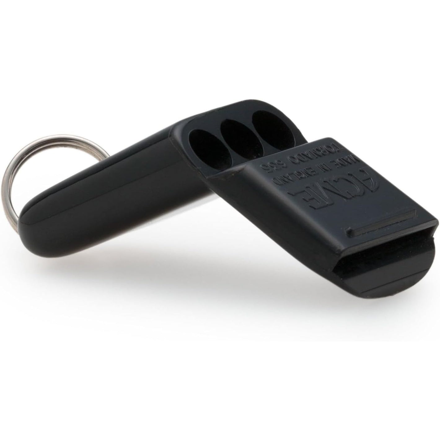 Genuine ACME Professional Quality BPA Free Plastic No. 635 Tornado AIRFAST Whistle, medium sized, High-pitch, pealess, 117 dBA, Designed and Made in The UK. Black