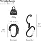 GEAR AID HEROCLIP (Large) Carabiner Gear Clip and Hook for Hanging Heavy Duty Items, Camping Backpacks, Suitcases, Kayaks, Bicycles and More