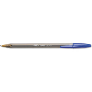 BIC MSB11BE Cristal Xtra Bold Ballpoint Stick Pen, Blue Ink, 1.6mm, Bold, Dozen