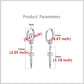 Sword Drop Dangle Small Hoop Earrings for Women Men Stainless Steel Engrave Dagger Halloween Statement Charms Drop Dangling Hoops Cuff Cartilage Wrap Vintage Punk Pray Jewelry
