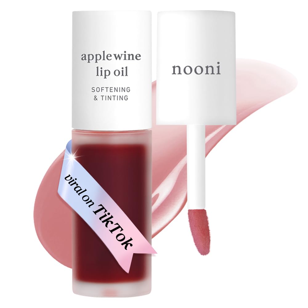 Buy now NOONI Korean Lip Oil - Appleberry | Long-Lasting, Moisturizing, Plumping, Revitalizing for Dry Lips, Waterproof, No Peel Off, Hydrating, Nourishing Crystal Clear, Stocking Stuffers, 0.12 FL Oz 06. Applewine at indiglob india