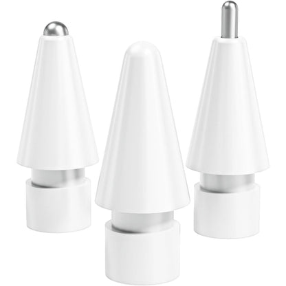 Replacement Tips Compatible with Apple Pencil 2 Gen ipad Pro Pencil - iPencil Nib for ipad Pencil 1 st/Pencil 2 Gen (3 Pack-White)