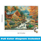 Buy now Buffalo Games - Alpine Serenity - Chuck Pinson - 1000 Piece Autumn Jigsaw Puzzle for Adults - Fall Mountain Cabin Scene - Challenging Puzzle for Game Nights - Finished Size 26.75 x 19.75 - Made in USA at indiglob india