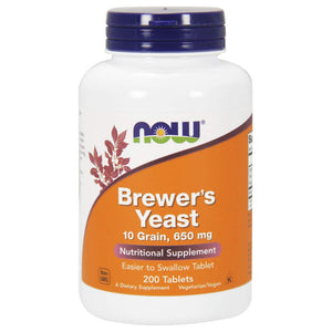 Buy now Now Foods Brewer's Yeast 650 mg 200 Tabs at indiglob india