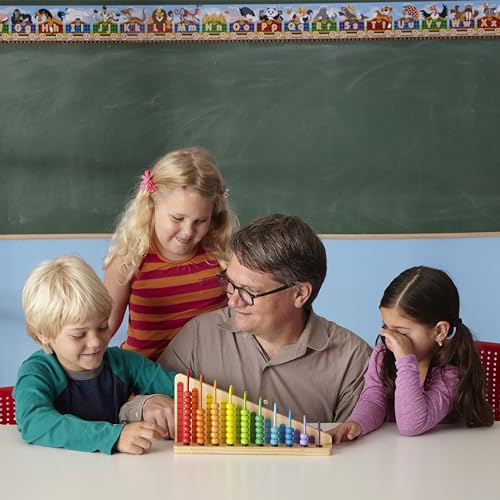 Buy now Melissa & Doug Add & Subtract Abacus - Educational Toy with 55 Colorful Beads and Sturdy Wooden Construction at indiglob india