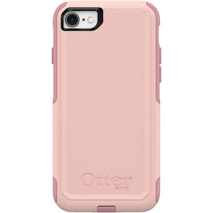 OtterBox iPhone SE 3rd & 2nd Gen, iPhone 8 & iPhone 7 (Not Compatible with Plus Sized Models) Commuter Series Case - Ballet Way (Pink Salt/Blush), Slim & Tough, Pocket-Friendly, with Port Protection