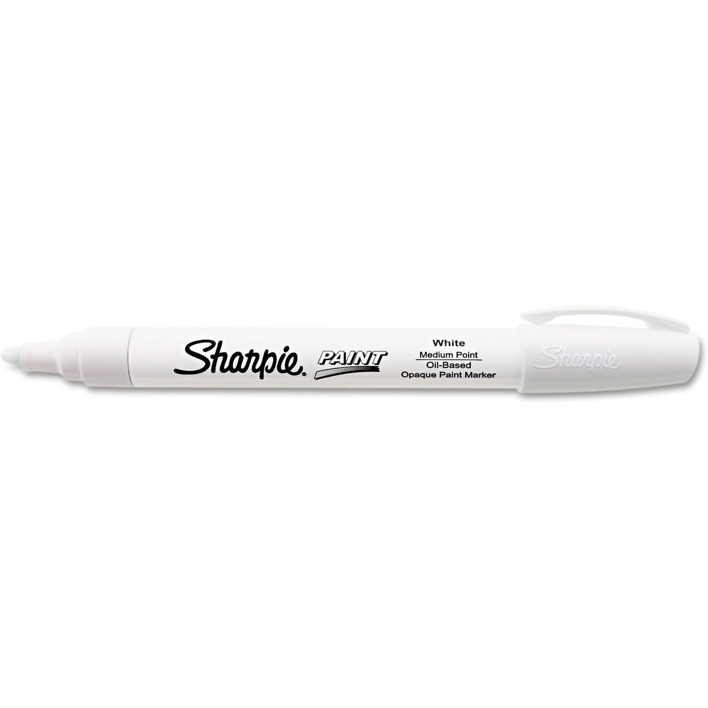 Sanford 35558 Sharpie Oil-Based Paint Marker, Medium Point, White, 1-Count