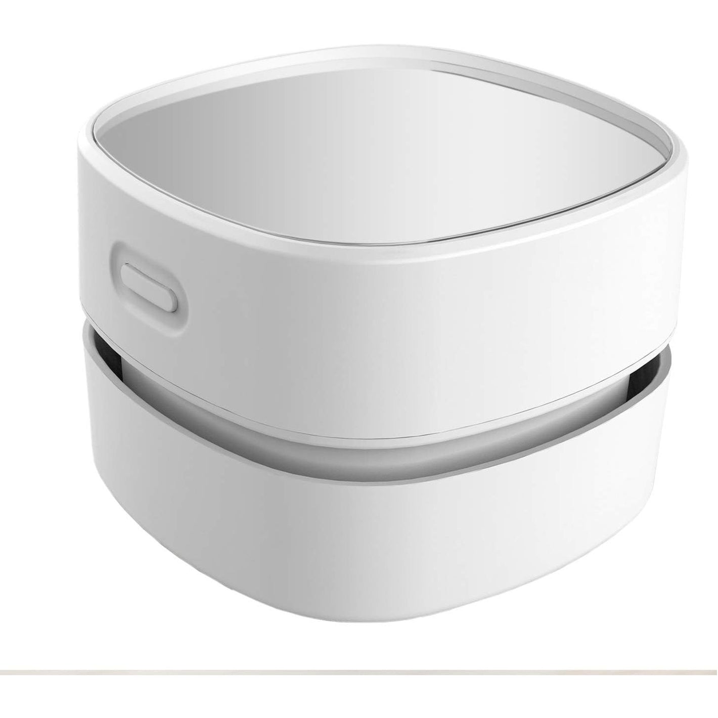 ODISTAR Desktop Vacuum Cleaner, Mini Table dust Sweeper Energy Saving,High Endurance up to 90 mins,Cordless&360º Rotatable Design for Keyboard/Home/School/Office(White AA Battery)