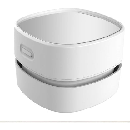 ODISTAR Desktop Vacuum Cleaner, Mini Table dust Sweeper Energy Saving,High Endurance up to 90 mins,Cordless&360º Rotatable Design for Keyboard/Home/School/Office(White AA Battery)