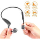 Bone Conduction Headphones Bluetooth 5.0 Open Ear Wireless Titanium HiFi Stereo with Mic Sweatproof Sports Headphones for Running Driving Cycling (Black)