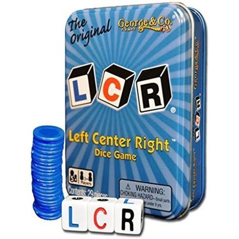 LCR Left Center Right Blue TIN