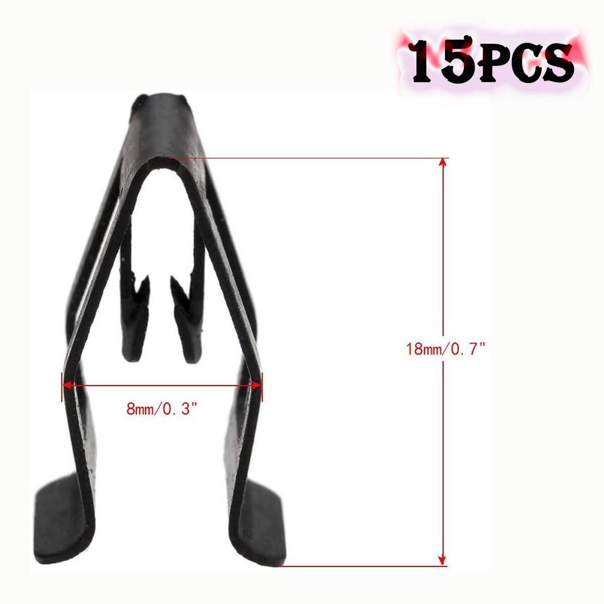 15 Pack Black Retainer Clips Universal Automotive Car Front Console Dash Dashboard Trim Fastener Rivet Clips for Ford Mazda Audi Toyota - My Store