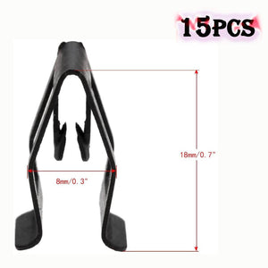 15 Pack Black Retainer Clips Universal Automotive Car Front Console Dash Dashboard Trim Fastener Rivet Clips for Ford Mazda Audi Toyota - My Store