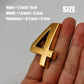Buy now Mailbox Numbers for Outside, 2 Inch Door Address Number Stickers for Apartment Room, Gold Shiny, 1 Set of 10 Pcs. at indiglob india
