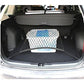 9 MOON 4 Hook Car Trunk Cargo Net - Mesh Storage Organizer - Universal for Car, Van, Truck, SUV - Black Polyester