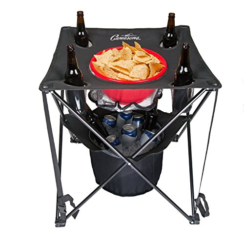 Buy now Camerons All-in-One Tailgating Table - Portable Folding Camping Table w Insulated Cooler, Food Basket & Travel Bag - Holiday Xmas Gift- Collapsible Picnic Table for Fall Football Games & Outdoor BBQs at indiglob india
