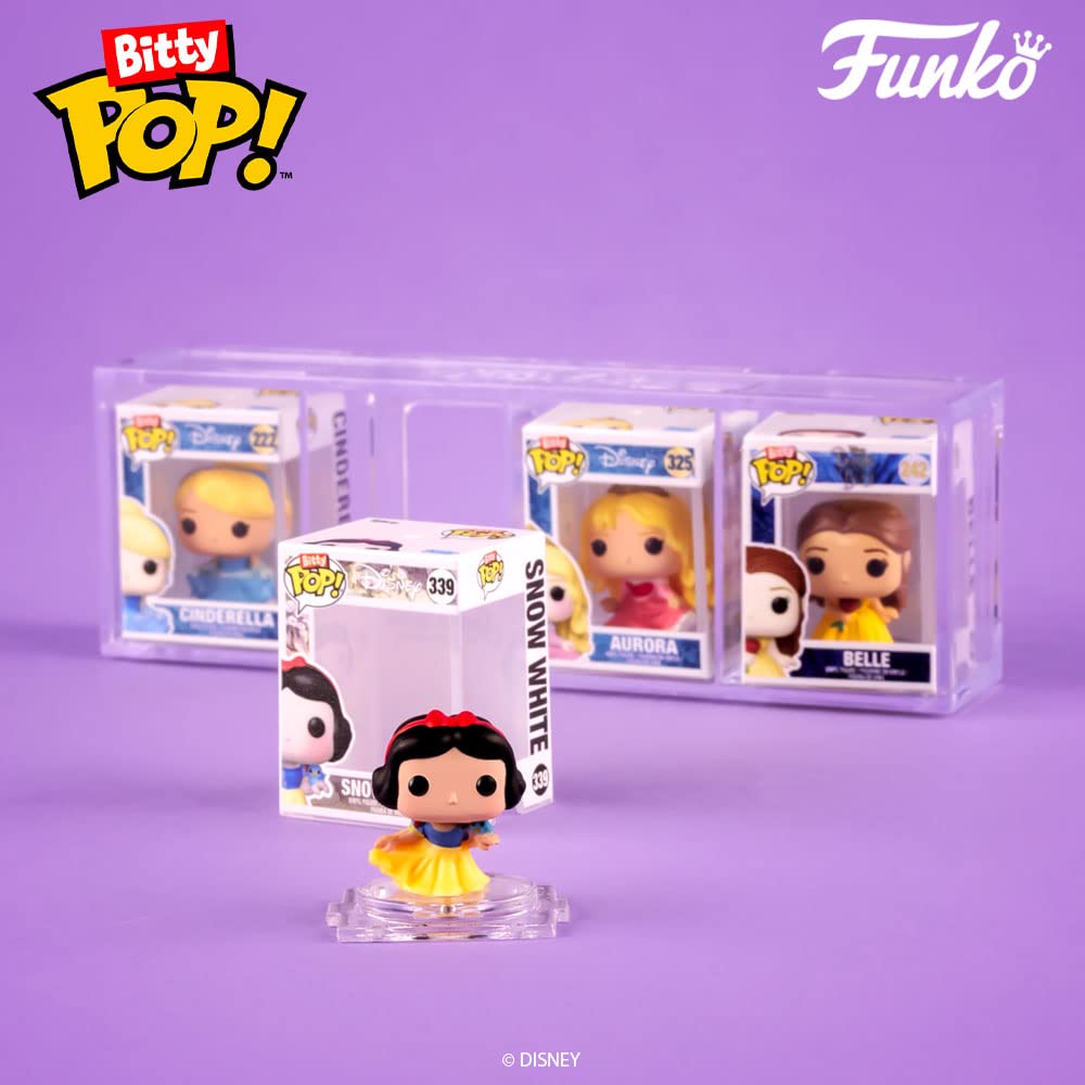 Buy now Funko Bitty Pop Disney Princesses - Cinderella, Snow White, Aurora and A Surprise Mystery Mini Figure - 0.9 Inch (2.2 Cm) Collectable - Stackable Display Shelf Included - Gift Idea at indiglob india
