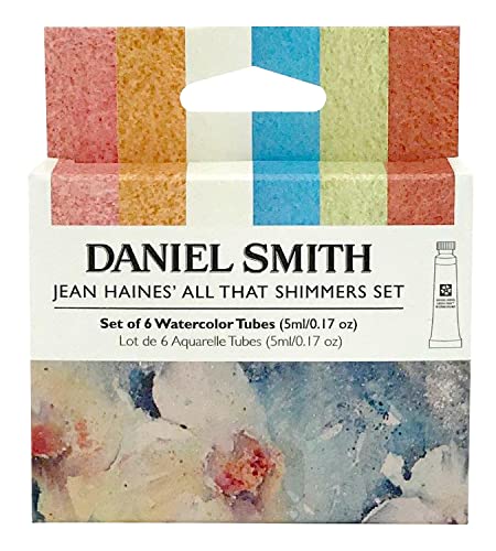 Buy now DANIEL SMITH Watercolor, 5ml tubes, Jean Haines All That Shimmers Set 6 Watercolor Tubes (total 6 pieces) 285610375, 0.17 Fl Oz (Pack of 6) at indiglob india