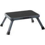 Buy now Ollieroo Metal Folding Step Stool, Wide One Step Stool with Non Slip Rubber Platform, 7 inch One Step Ladder, Max Load 330 lbs for Adults Kids, Portable Foot Stool for Kitchen Bedroom（Grey） at indiglob india