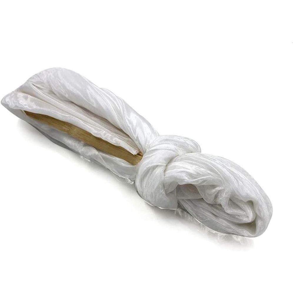 1.8m Artificial Silk Belly Dance Bamboo Fans Veils Women Real Silk Belly Dance Fan Veil National Dance Dancing Long Bamboo Fan - My Store