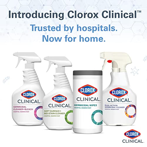 Buy now Clorox Healthcare Clinical Germicidal Cleaner & Bleach Disinfectant, Multipurpose, Formulated for Medical & Hospital Use, Antibacterial, 32 Fl Oz Each, Value Pack of 2 at indiglob india