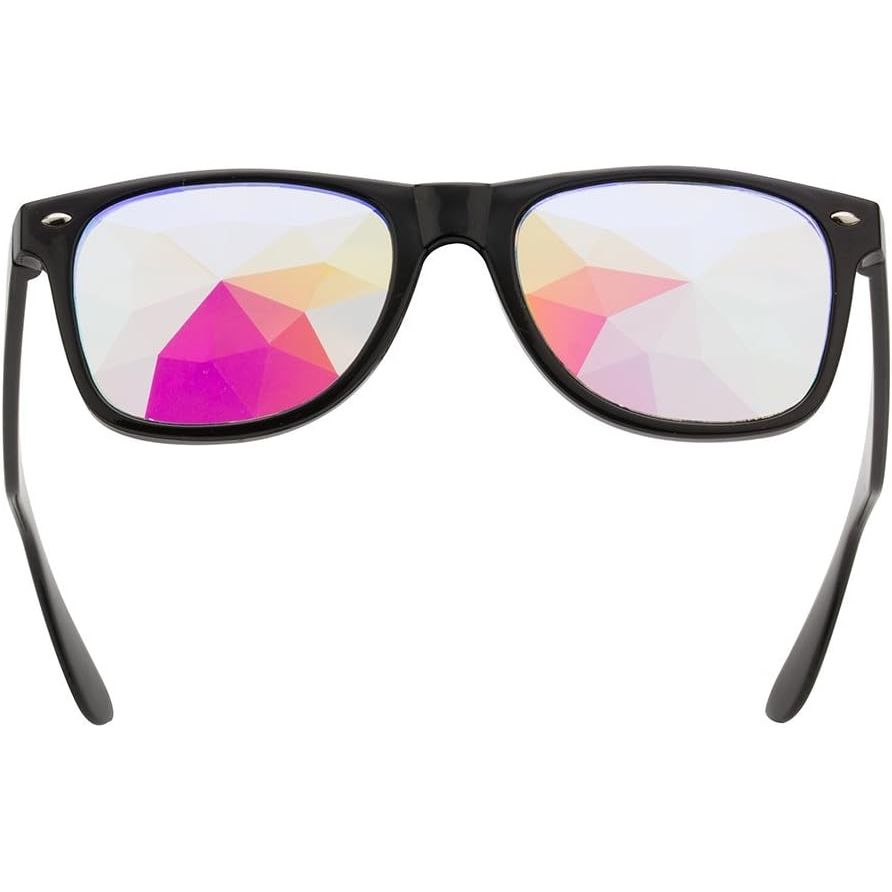 Buy now Kaleidoscope Glasses - Rainbow Rave Prism Diffraction Crystal Lens Sunglasses Goggles at indiglob india