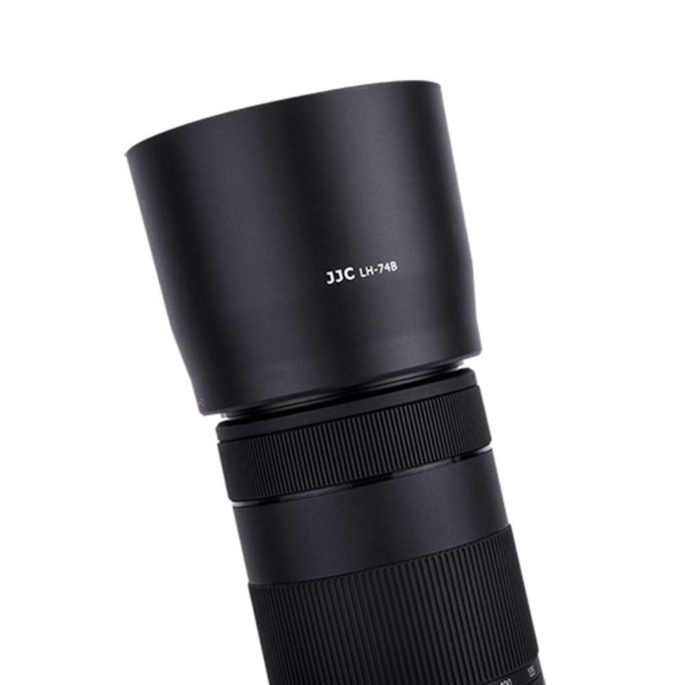 Buy now JJC Reversible Lens Hood Shade for Canon EF 70-300mm f/4-5.6 is II USM Replaces Canon Lens Hood ET-74B, with Button to Lock or Release at indiglob india