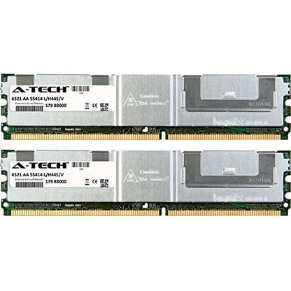 A-Tech 8GB Kit (2 x 4GB) Server RAM for HP Compaq Workstation xw6400, xw6600, xw8400, xw8600 | DDR2 667MHz PC2-5300F ECC Fully Buffered DIMM Server Memory Kit