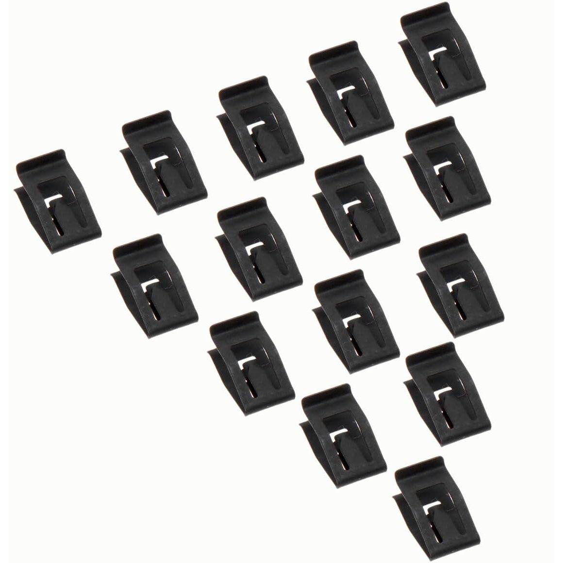 15 Pack Black Retainer Clips Universal Automotive Car Front Console Dash Dashboard Trim Fastener Rivet Clips for Ford Mazda Audi Toyota - My Store