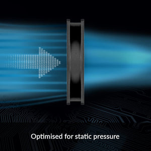 ARCTIC P12 PWM PST (5 Pack) - PC Fans, 120mm Case Fan, PWM Sharing Technology (PST), Pressure-optimised, Quiet Motor, Computer, 200–1800 RPM (0 RPM <5%) - Black